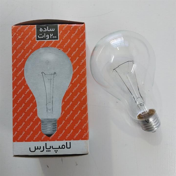 لامپ رشته ای 200  وات شفاف پارس شهاب